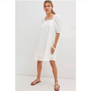 Anthropologie Maeve Eyelet Mini Dress Size XS